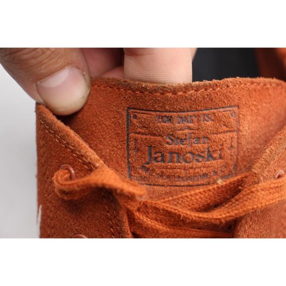 Nike Zoom Air Stefan Janoski Men’s 13 Brown Swoosh Skateboard Shoes AQ7475-203 - Picture 10 of 10